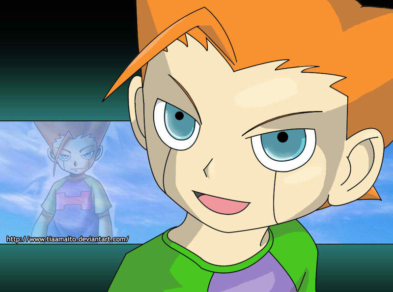 Anime Boy with Orange Hair