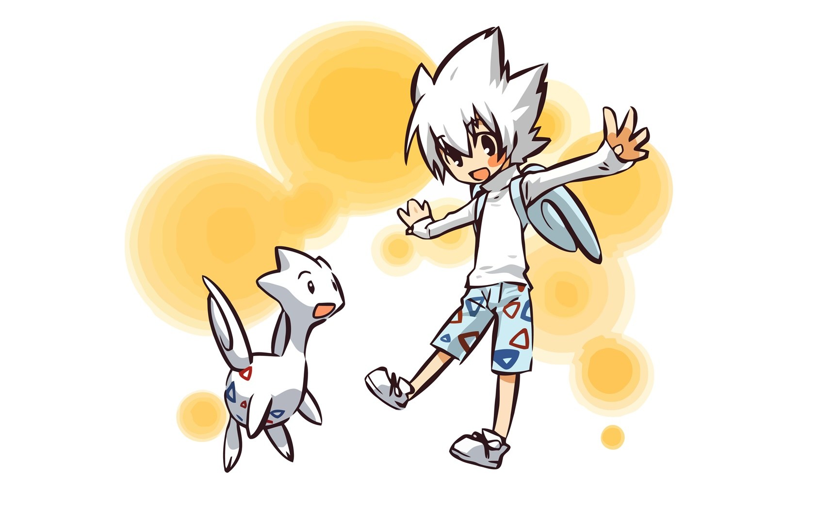 anime boy with Pokémon