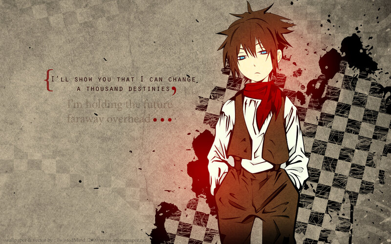 Anime Boy with Red Scarf