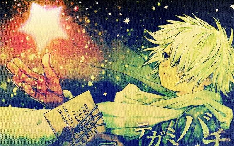 anime boy with star