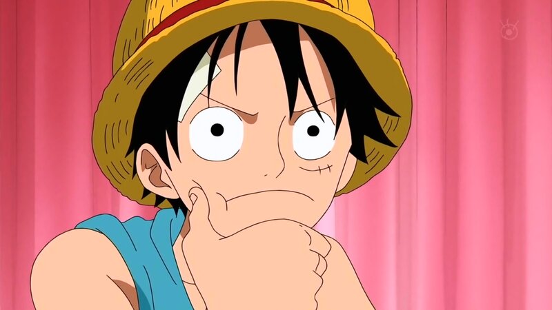Anime Boy with Straw Hat — Pink
