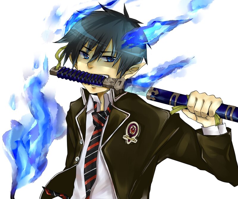 anime boy with sword