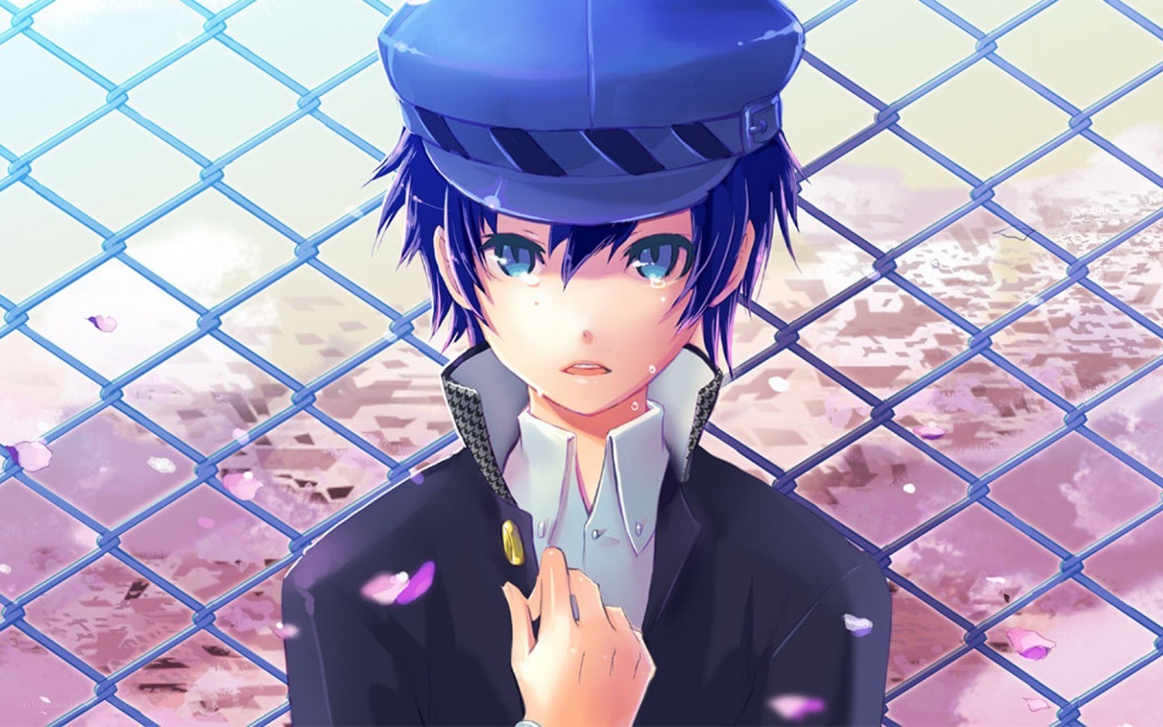 anime boy with tears