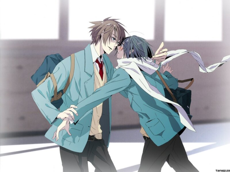 anime boys in school uniforms