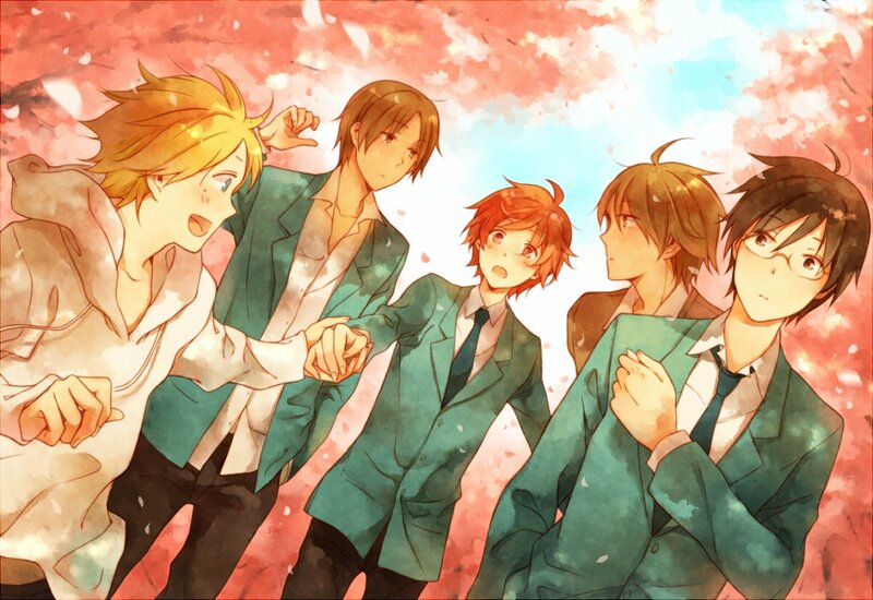 anime boys in school uniforms