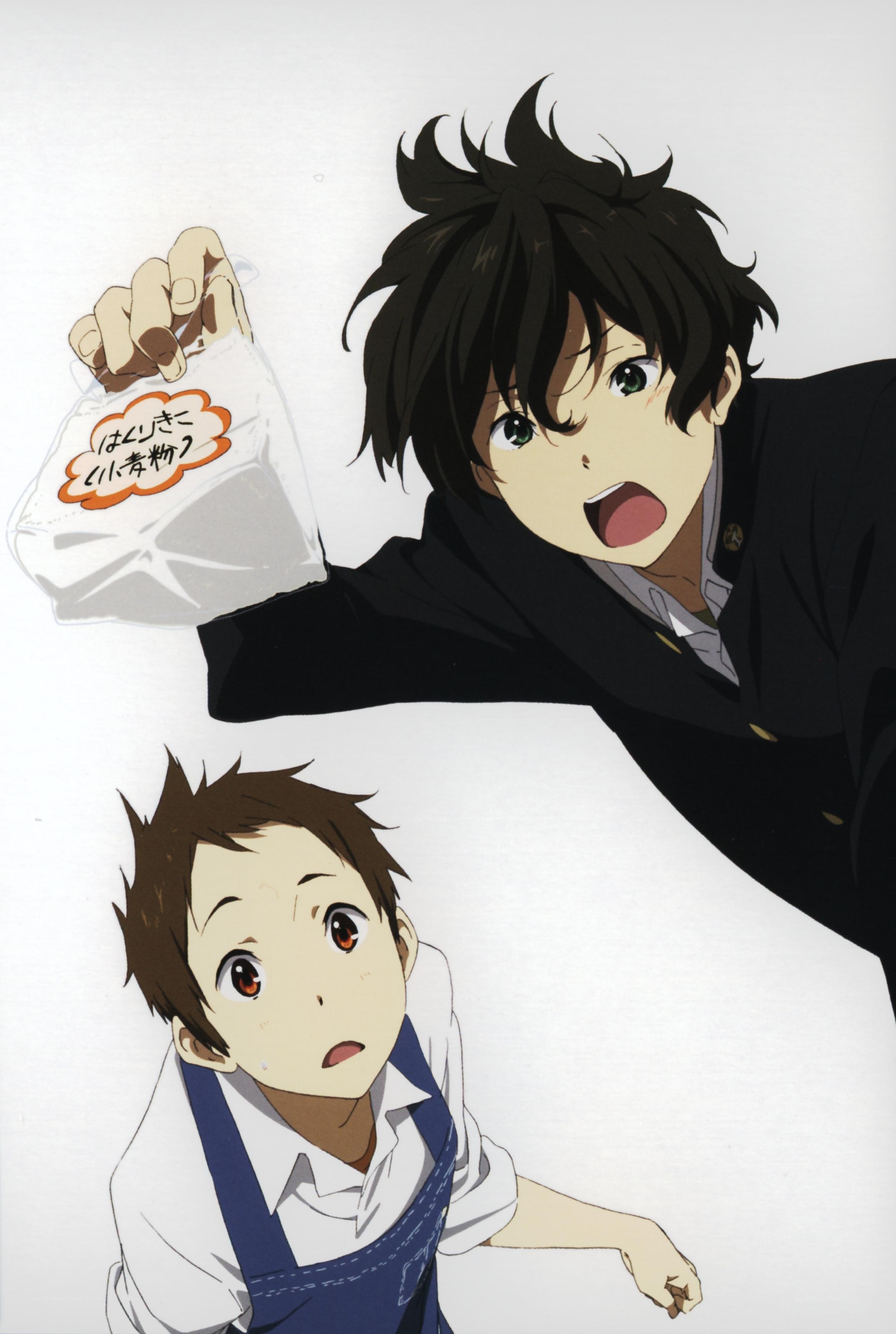 Anime boys with snack bag