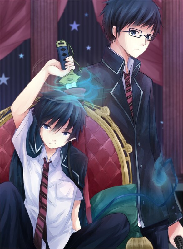 Anime boys with sword