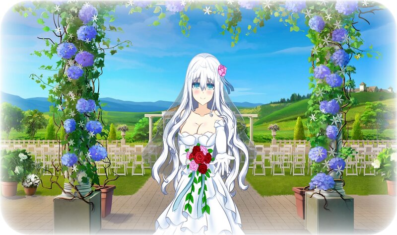 Anime Bride at Wedding