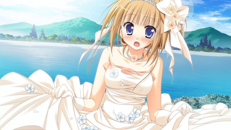 anime bride by the lake