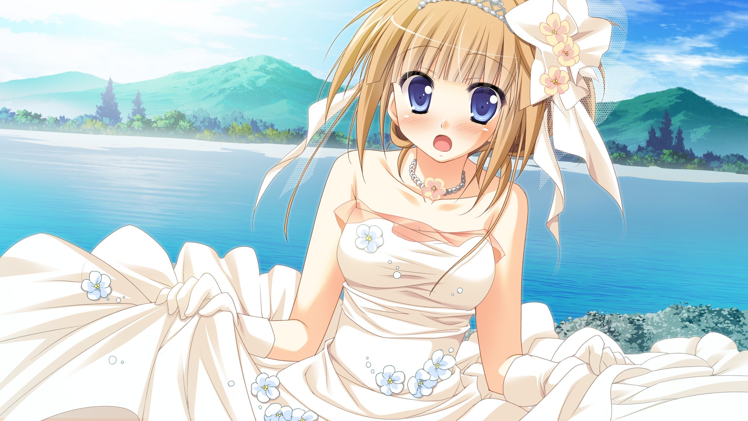 anime bride by the lake