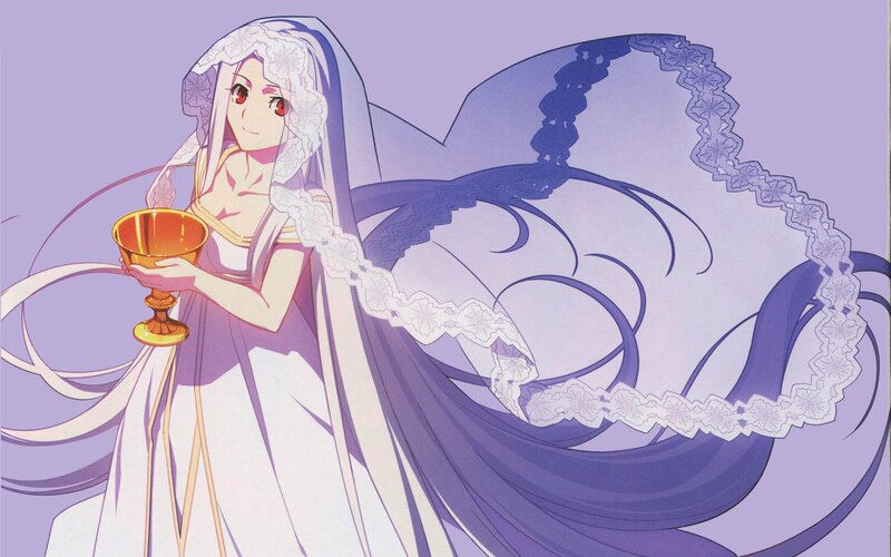 Anime Bride Holding Chalice