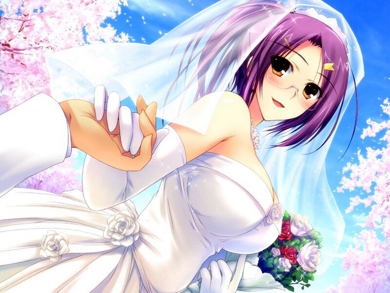 Anime Bride Holding Hands