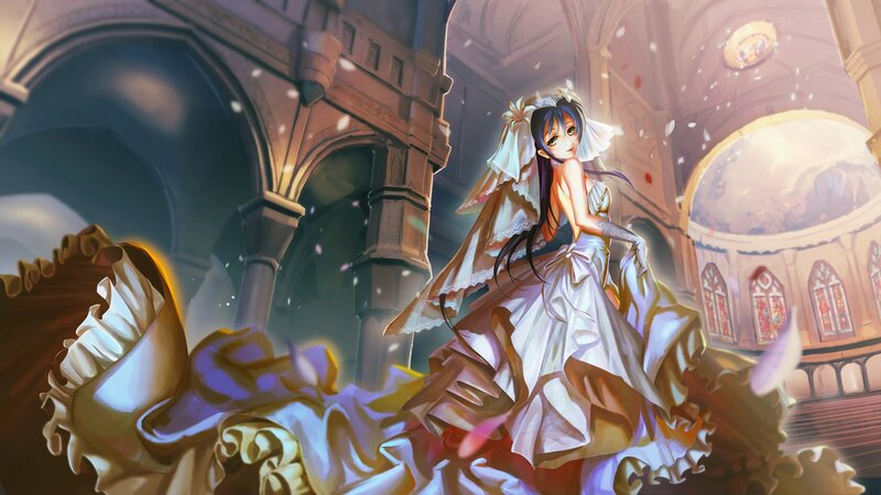 Anime Bride in Cathedral