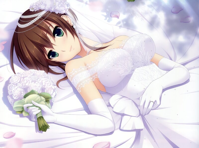 Anime Bride Lying Down