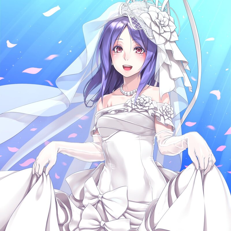 Anime Bride — White, Celebratory