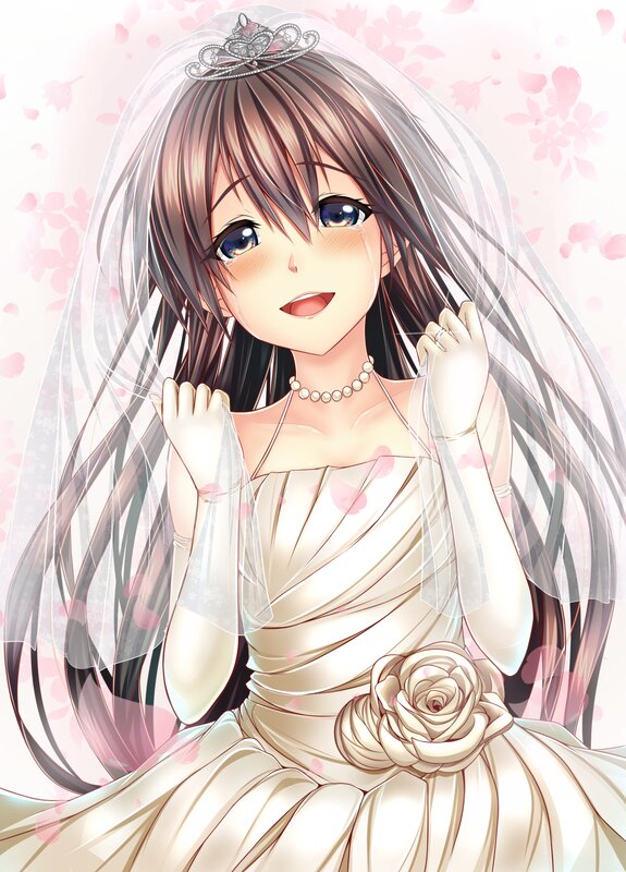 Anime Bride — White, Joyful