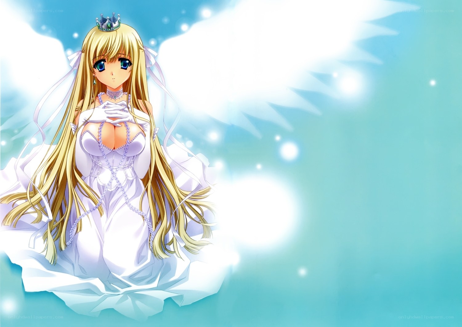 anime bride with crown