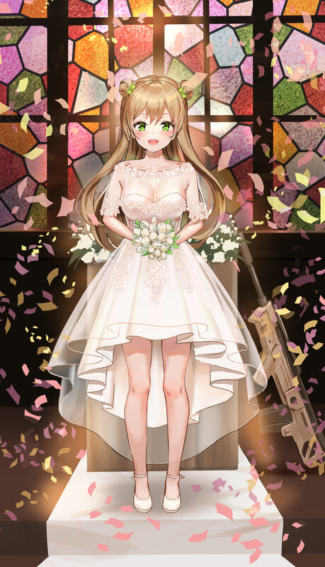 Anime Bride with Rifle