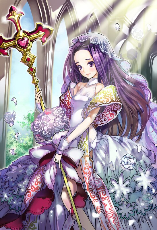 Anime Bride with Staff