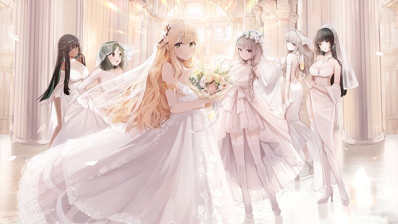 Anime Brides in Hall