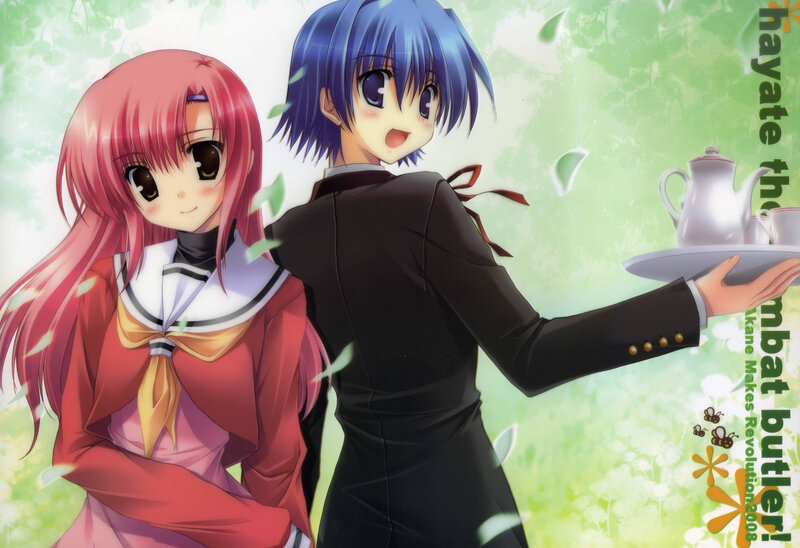 Anime butler and girl