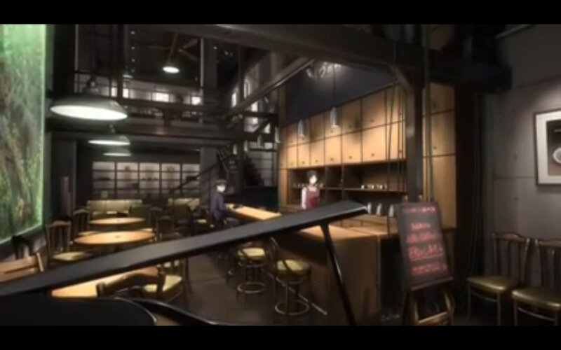 Anime Cafe Interior — Brown