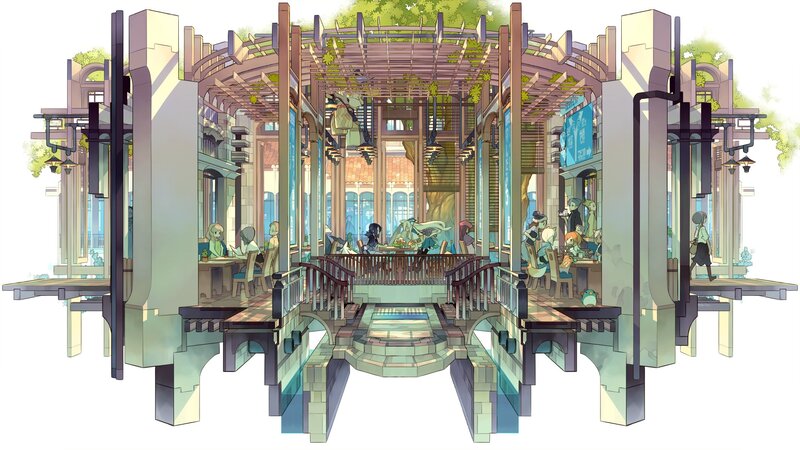 Anime Cafe Interior