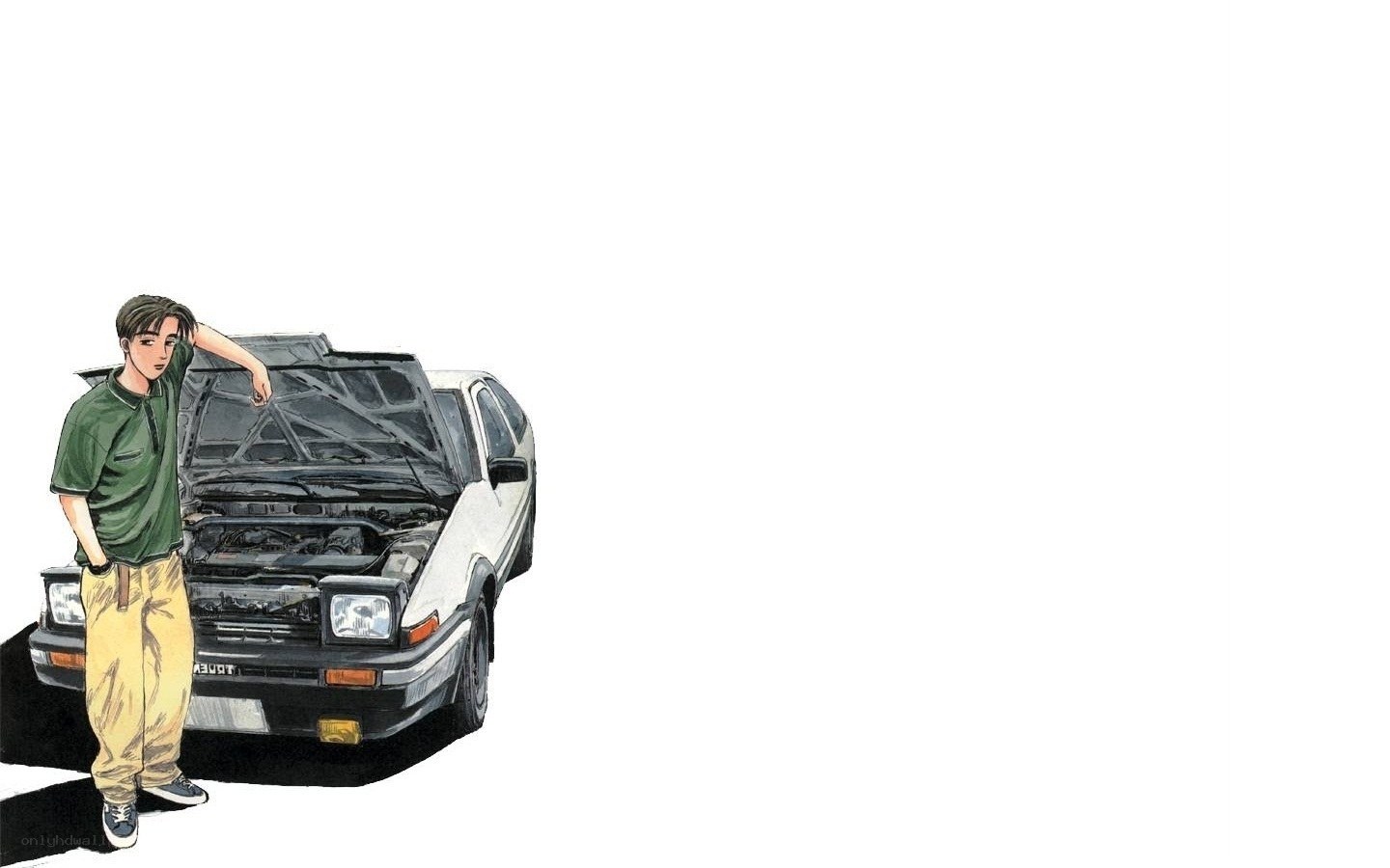 anime car repair scene