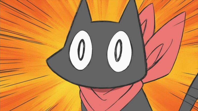 anime cat character close-up