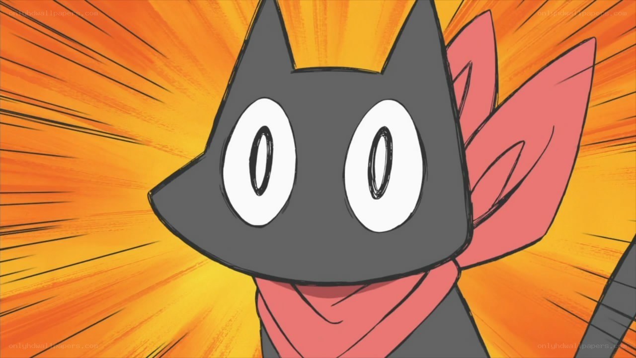 anime cat character close-up
