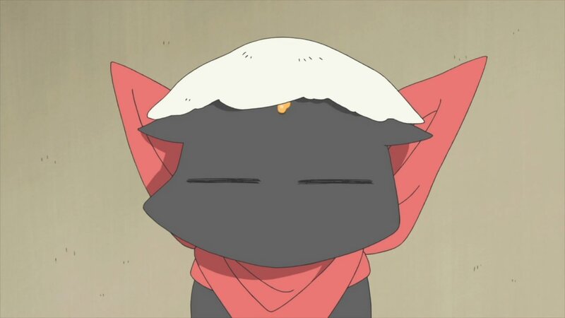 anime cat character with rice