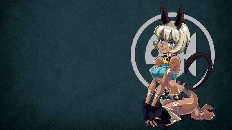 Anime Cat Girl Character — Dark Green