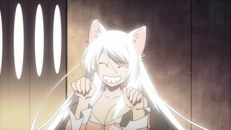 anime cat girl smiling
