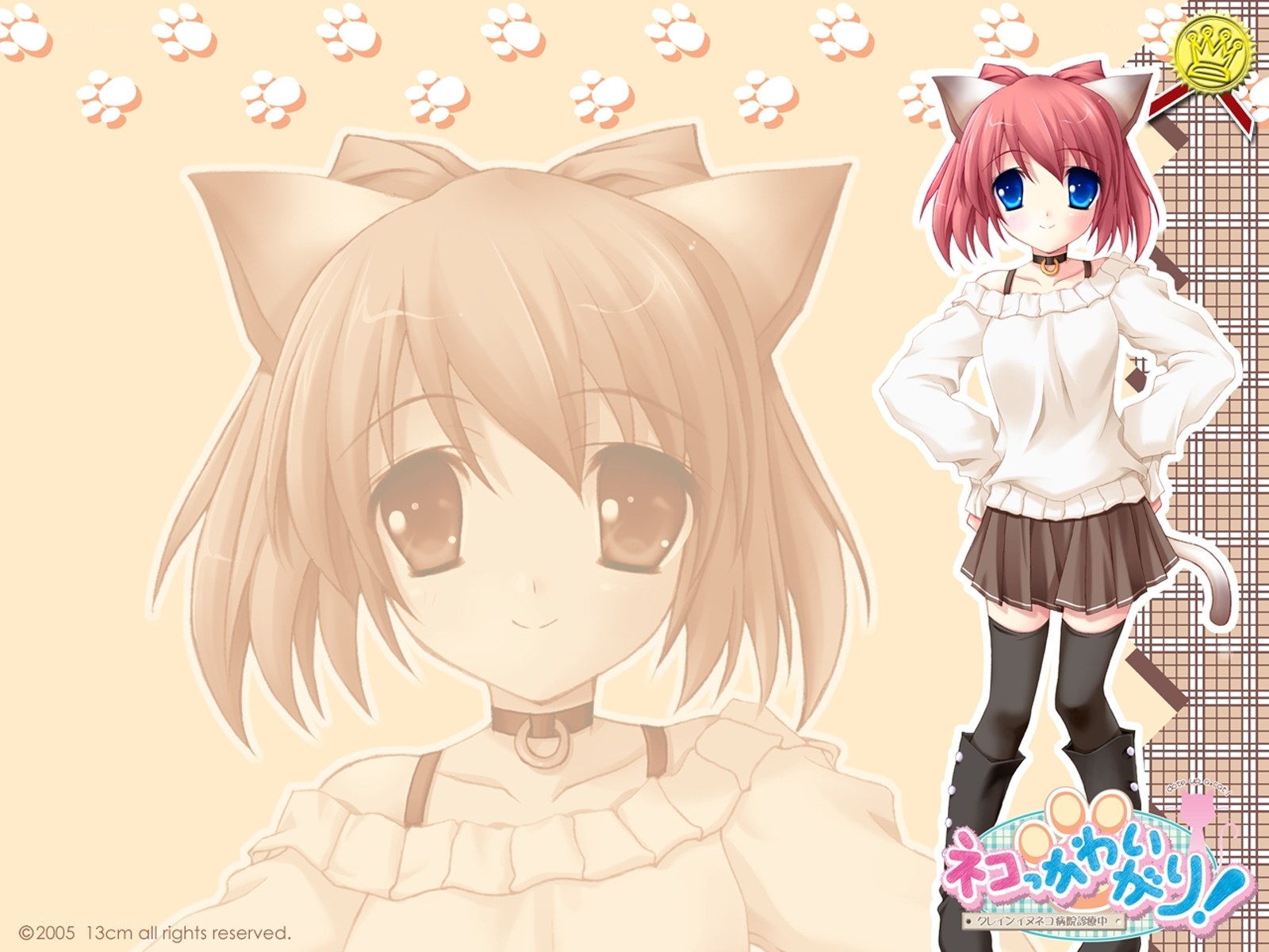 anime cat girls wallpaper