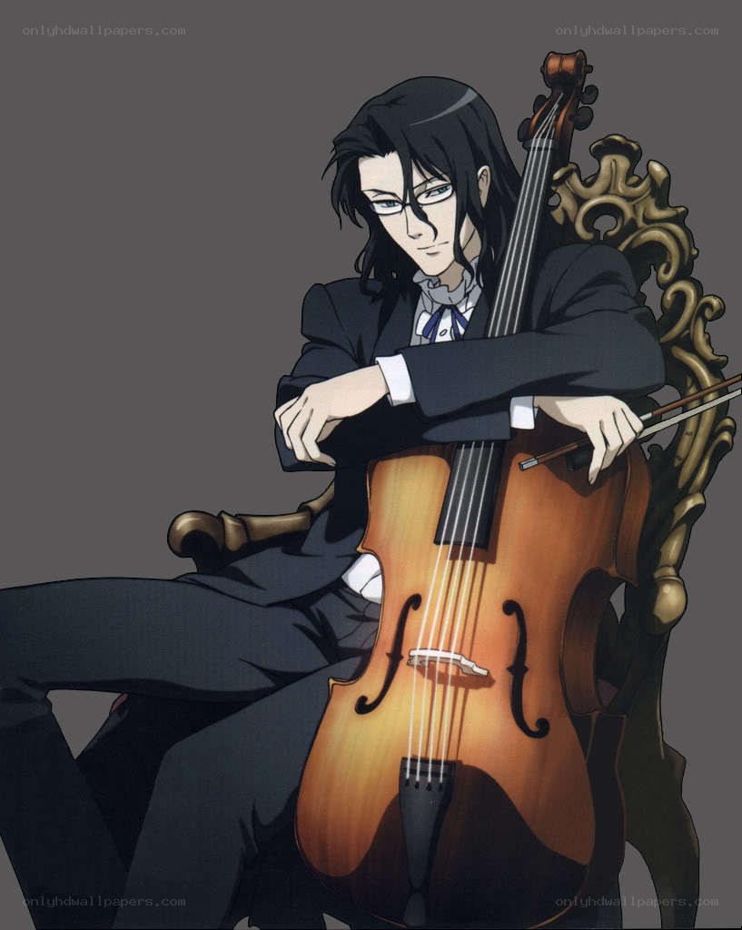 anime cellist character