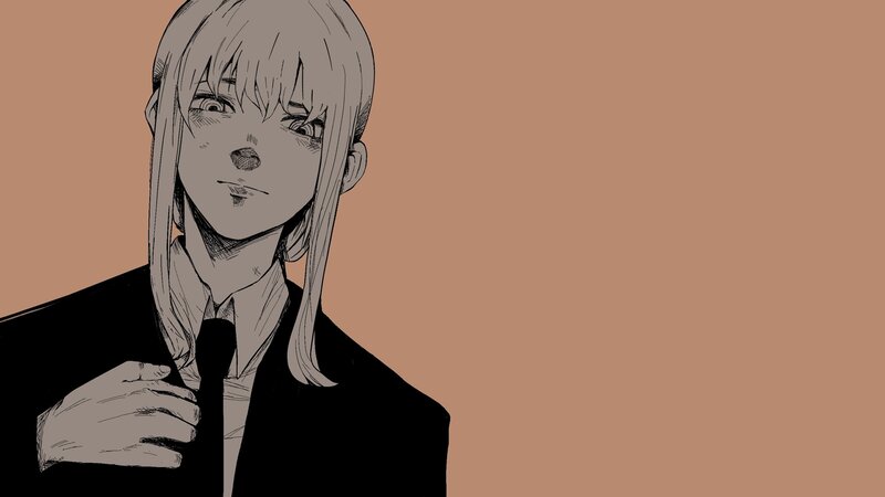 Anime Character Adjusting Tie — Brown, Neutral