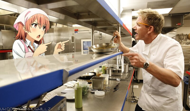 Anime Character and Chef