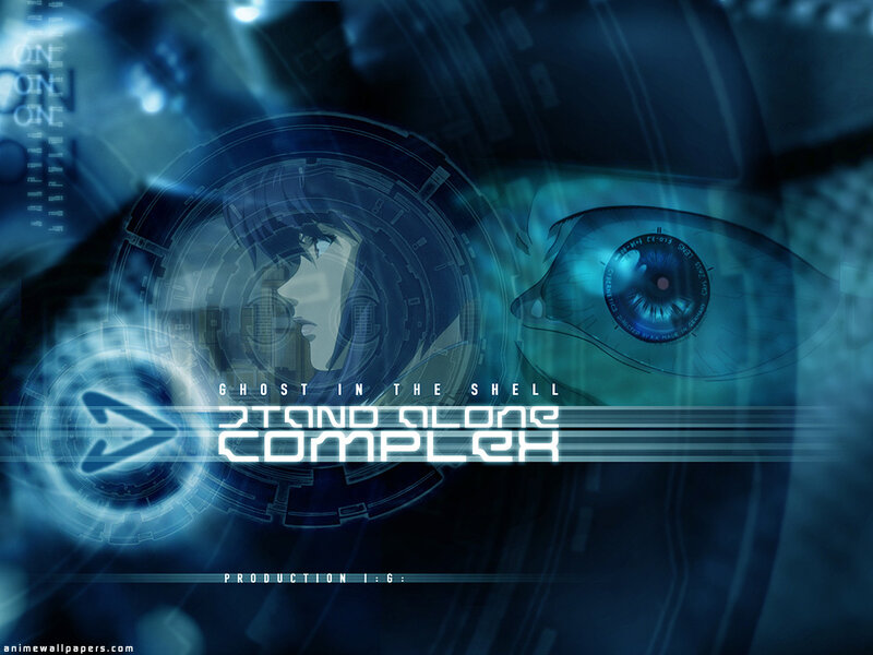 Anime Character and Eye — Blue, Dramatic, Digital Art, Cybernetic Interface