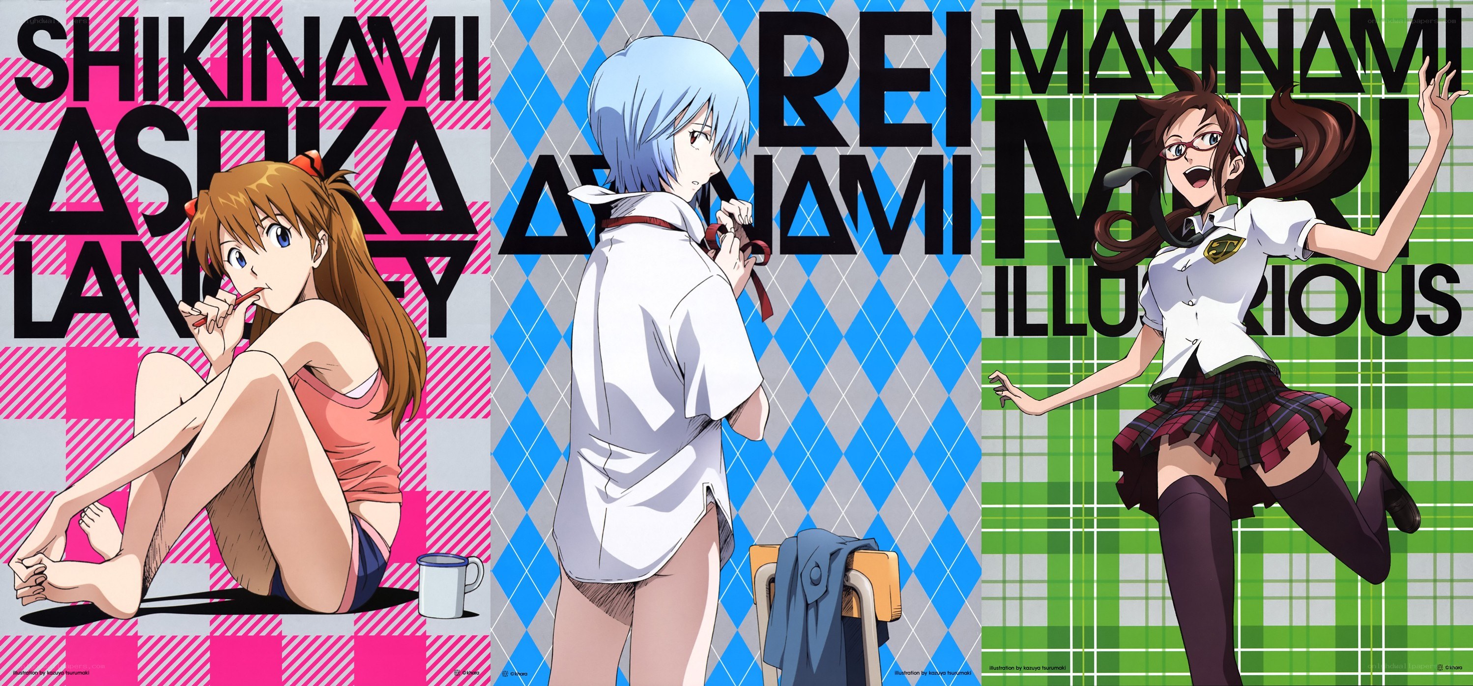Anime character art collage