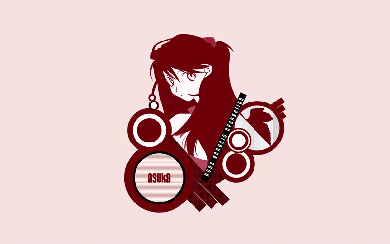 Anime Character Asuka — Red