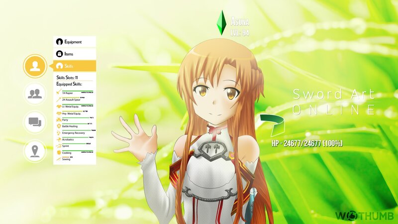 Anime Character Asuna