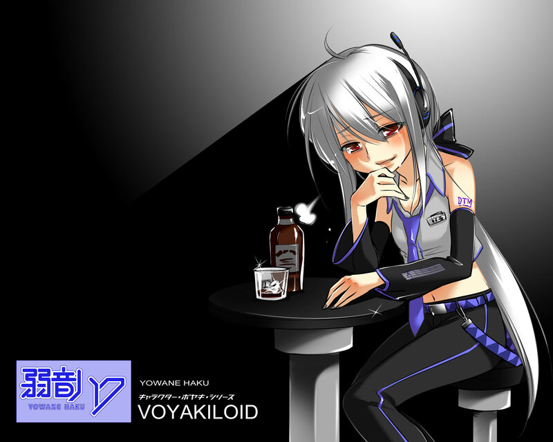 Anime character at a bar
