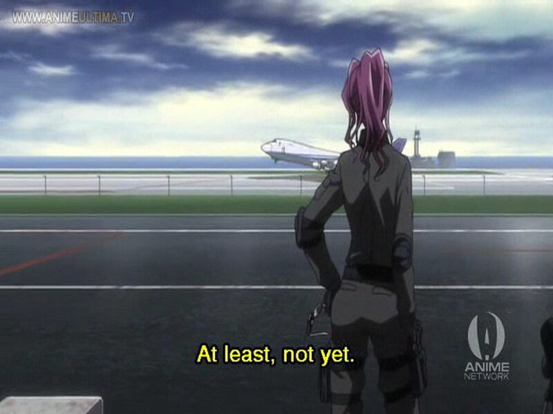 anime character at airport