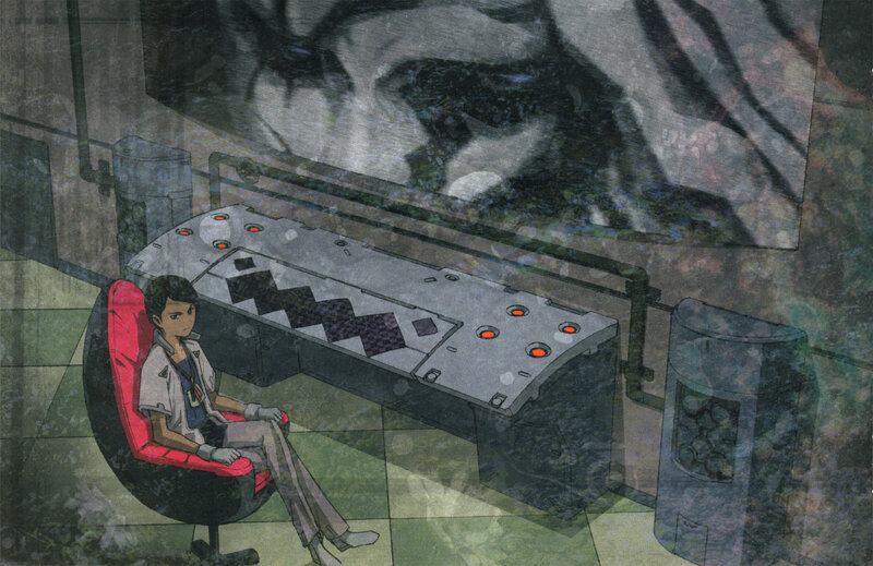 anime character at control panel