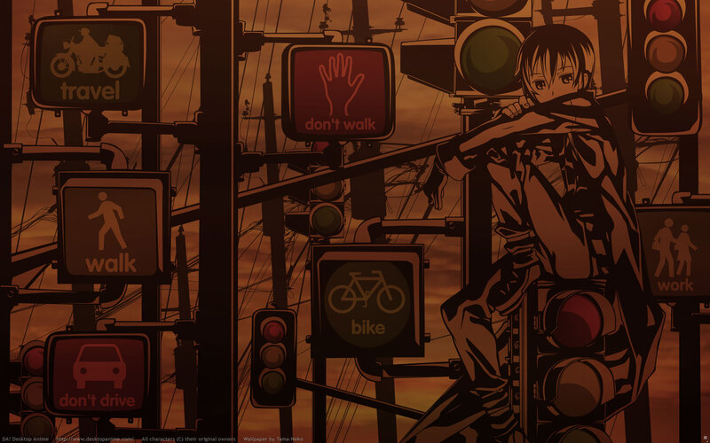Anime Character at Intersection