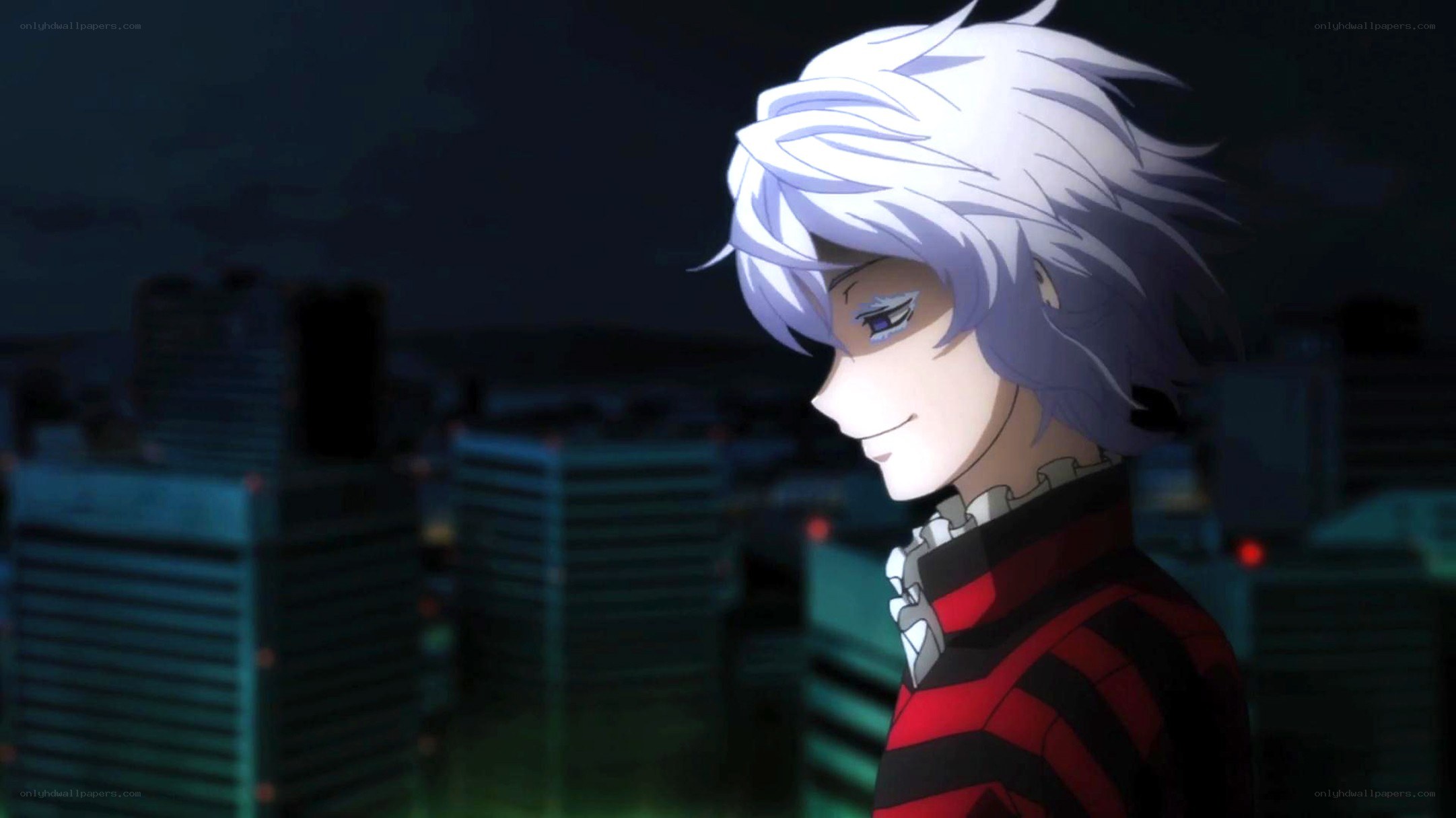 anime character at night