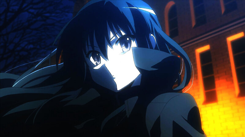 anime character at night