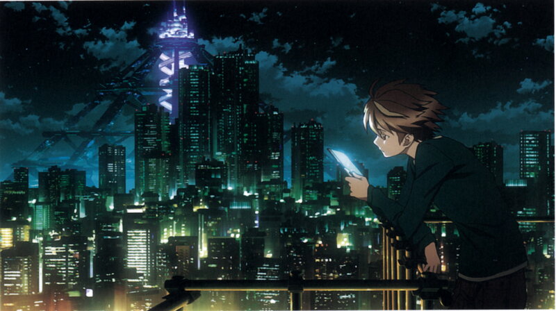 Anime Character at Night — Blue