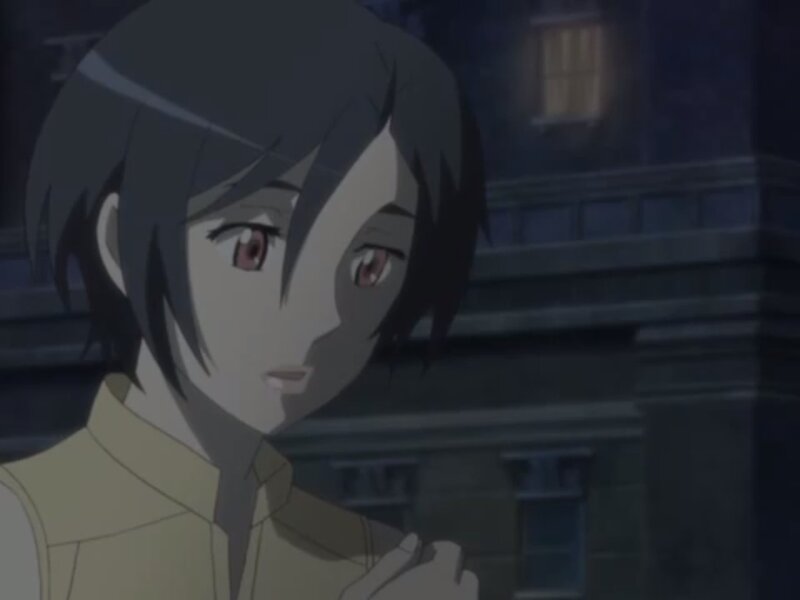 Anime Character at Night — Gray