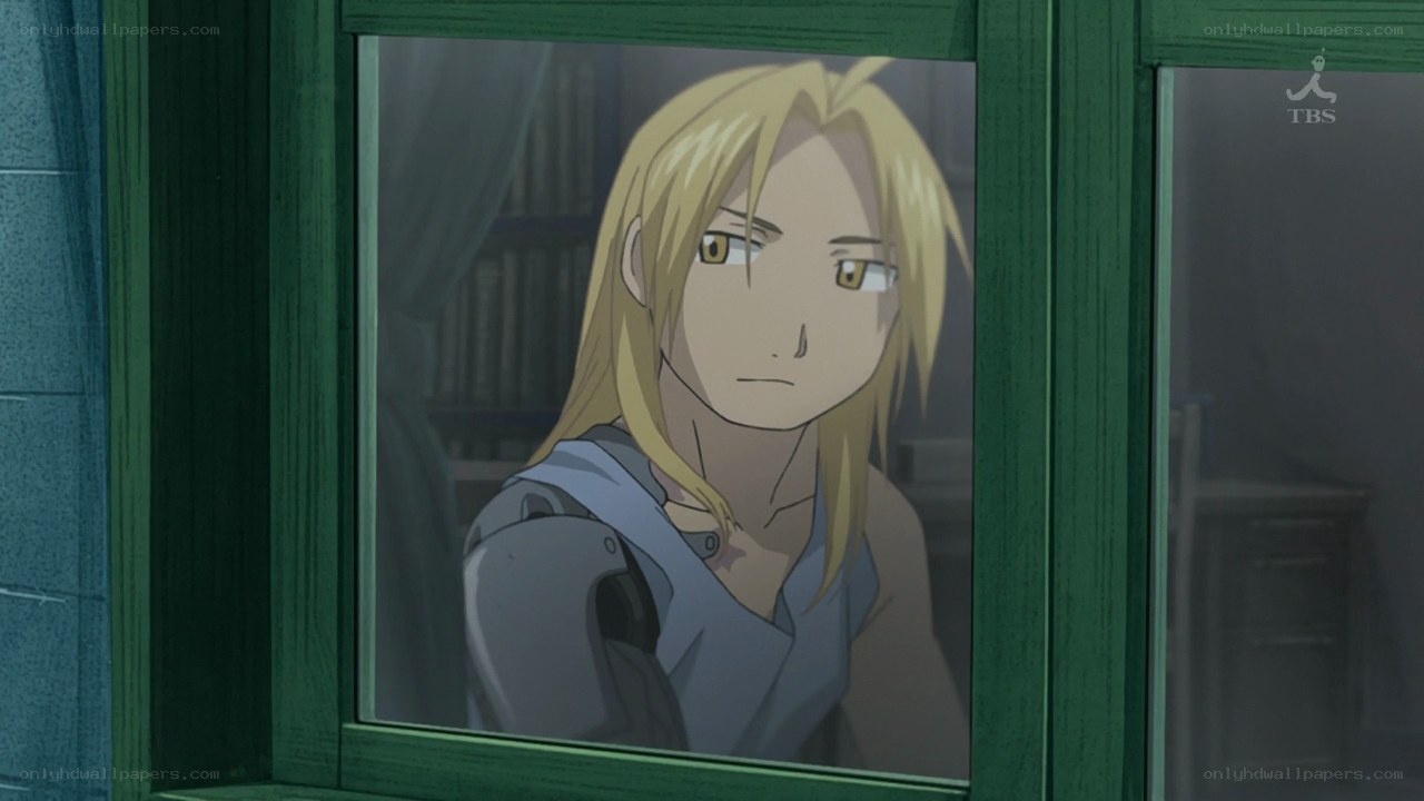 anime character at window
